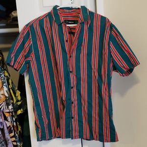 Stripped button up shirt
